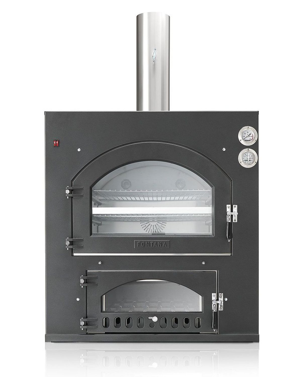 Fontana INC QV Maxi 100x65 Einbau-Holzbackofen Pizzaofen idealer Backofen für den Einsatz in der Küchen, Aussenküche und im Backhaus